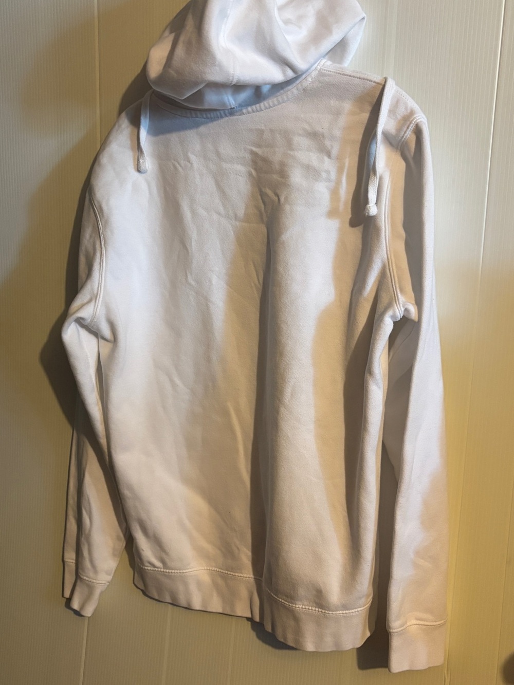District White Hoodie with Multicolor Pop-Art UFO Portrait - Picture 4 of 5